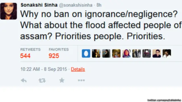 सोनाक्षी का ट्वीट