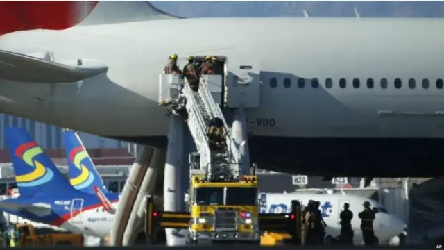 لاس ویگس سے لندن جانے والے طیارے میں 159 مسافر اور عملے کے 13 افراد سوار تھے