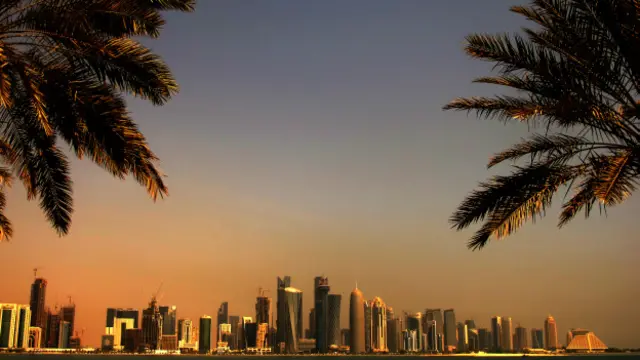 Вид на небоскребы Дубая