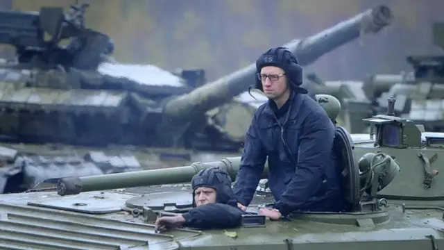 Арсений Яценюк близ Львова