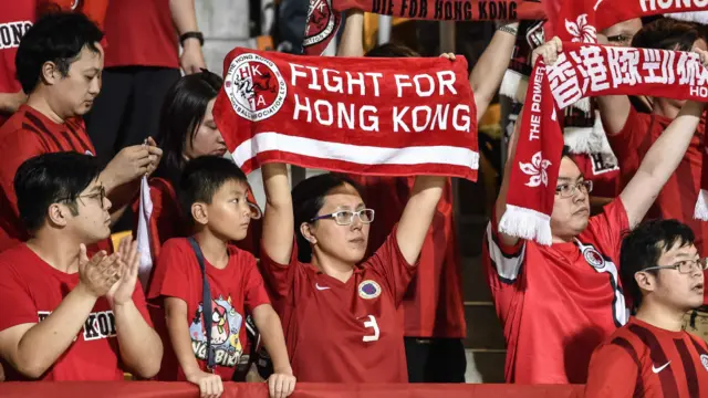 看台上的香港球迷