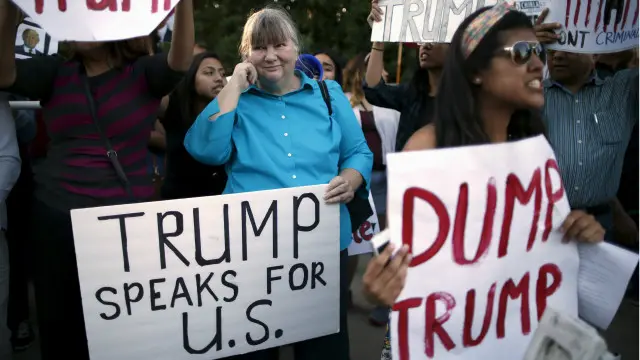 ٹرمپ ریپبلکن پارٹی کے ممکنہ صدارتی امیدواروں کی دوڑ میں اس وقت سب سے آگے ہیں 