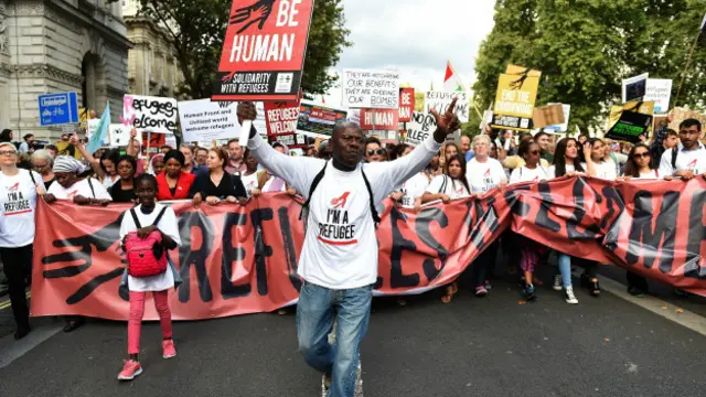 Демонстрация в Лондоне 