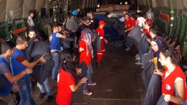 俄国援助叙利亚物资