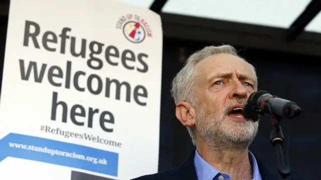 ہفتے کے روز لیبر پارٹی کے سربراہ جیرمی کوربن نے اپنے اولین خطاب میں پناہ گزینوں کے حقوق کی بات کی