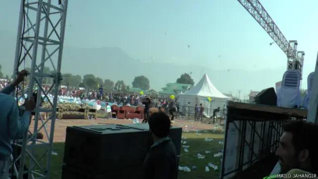 कश्मीर मैराथन हंगामा