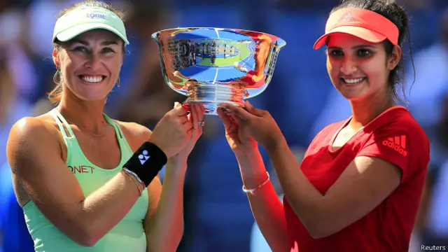 ومبلڈن کے بعد یہ ثانیہ مرزا اور مارٹینا ہنگس کا دوسرا گرینڈ سلیم ہے