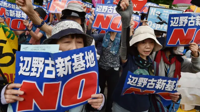 数十年来冲绳美军基地一直日本民众的不满的目标