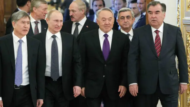 KTMT təşkilatı Qırğızıstan, Rusiya, Belarus, Qazaxıstan, Ermənistan və Tacikistanı bir araya gətirir. 