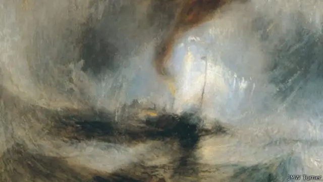 إحدى لوحات تيرنر: العاصفة الثلجية