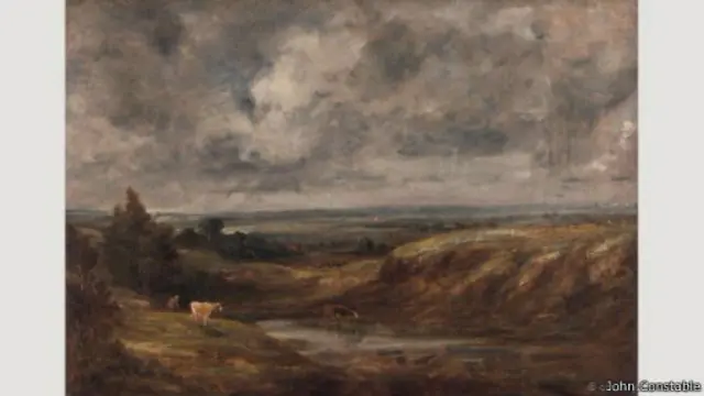 قضى كونستابل وقتاً طويلاً في منطقة هامستيد هيث في لندن يرسم لوحات عن تكون السحب