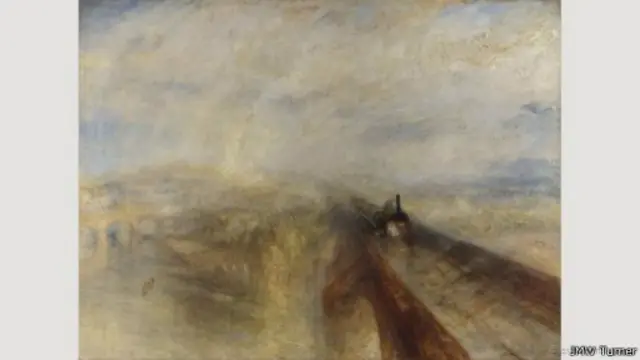 لوحة تيرنر "أمطار، وبخار، وسرعة" عام 1844