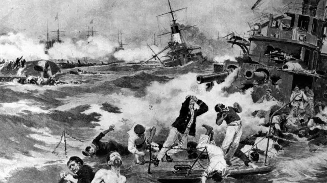 Hải quân Nhật tiêu diệt Nga trong trận chiến 1905