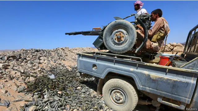 مسلحون حوثيون في مأرب
