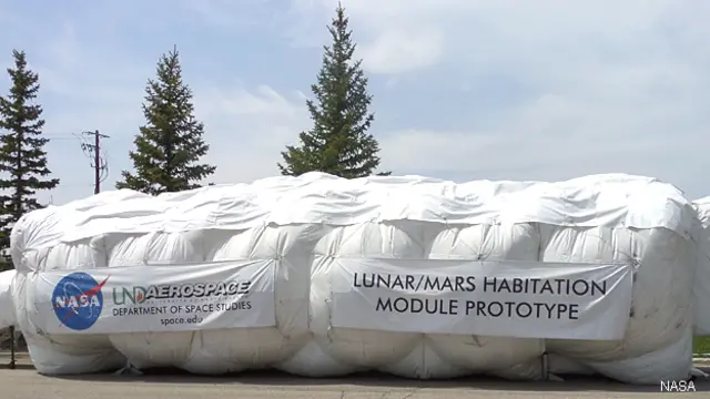 Hábitat creado por De León en 2009. (foto: NASA)