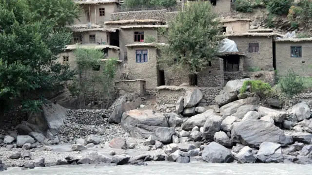 Дома на афганской стороне границы