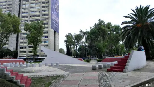 En este lugar estuvo el edificio Nuevo León, que se derrumbó en el sismo de 1985 en Ciudad de México.