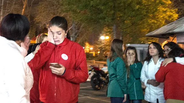 Personas en las calles de Santiago