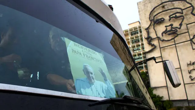 Afiche con la imagen de Francisco