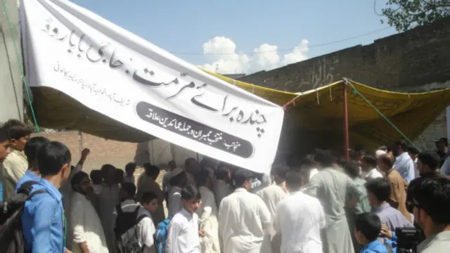 دو دنوں میں وہ ایک لاکھ روپے سے زائد کا چندہ اکھٹا ہو چکا ہے