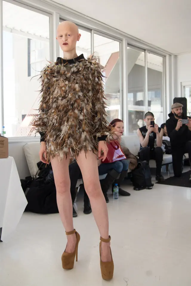 Melanie Goydos durante un desfile de moda en 2015. 