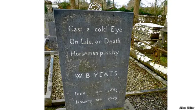 Tempat peristirahatan terakhir Yeats.