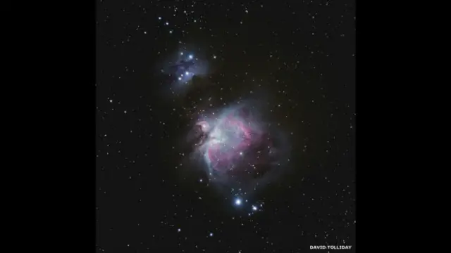 El premio al mejor principiante está dedicado a aquellos que sólo han estado fotografiando al cosmos por un año o menos. Lo obtuvo David Tolliday con esta imagen de la nebulosa Orión. Esta nebulosa es uno de los objetos celestes más estudiados y fotografiados. 