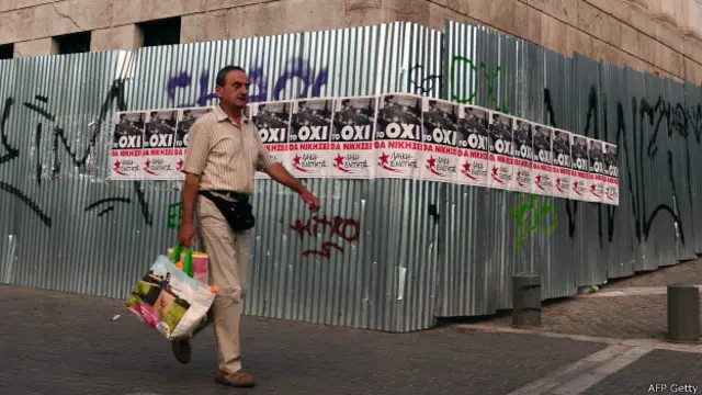El resultado del referendum de julio el resultado fue un rotundo rechazo a las condiciones del rescate propuesto por la Unión Europea, el Fondo Monetario Internacional y el Banco Central Europeo.