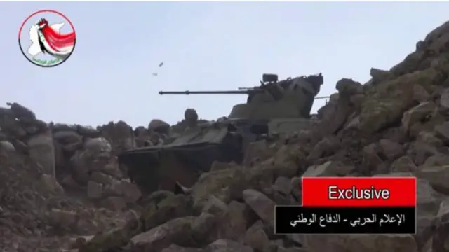 صور نشرها الجيش السوري تظهر مدرعة روسية جديدة. 