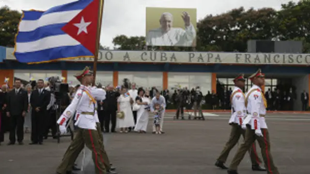 Esta es la primera visita del papa Francisco a Cuba.