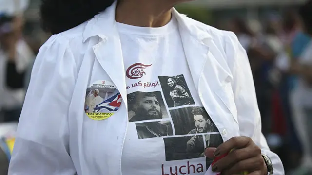Polera de Fidel, el Che y Francisco