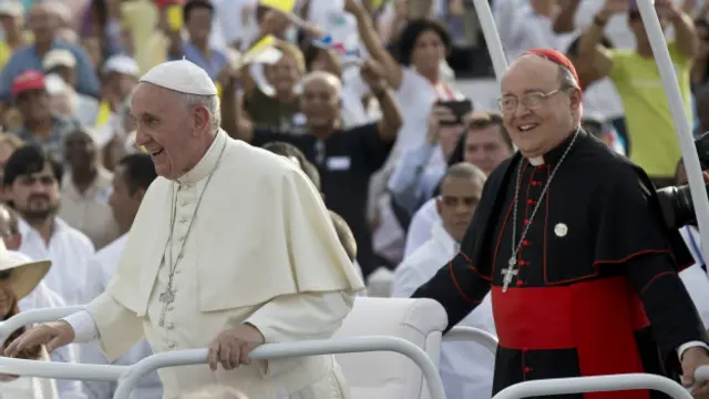 अमरीका जाने से पहले पोप ने क्यूबा का दौरा किया