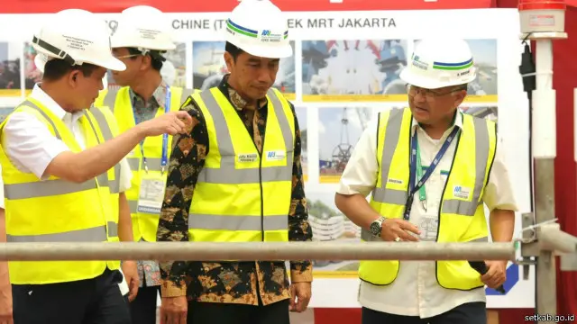 Pengeboran MRT menjadi salah satu proyek infrastruktur yang kini tengah digarap dalam administrasi Presiden Jokowi.