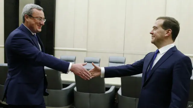 Дмитрий Медведев и Вячеслав Гайзер