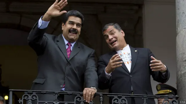 nicolas maduro y rafael correa en quito