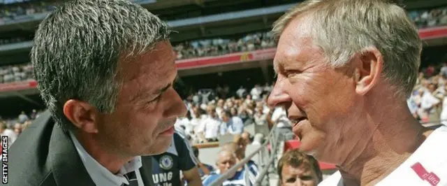 كان فيرغسون ومورينيو متنافسين شرسين داخل الملعب، لكن كل منهما كان معجبا بقدرات الآخر