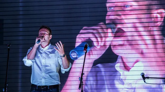 Навальный на митинге