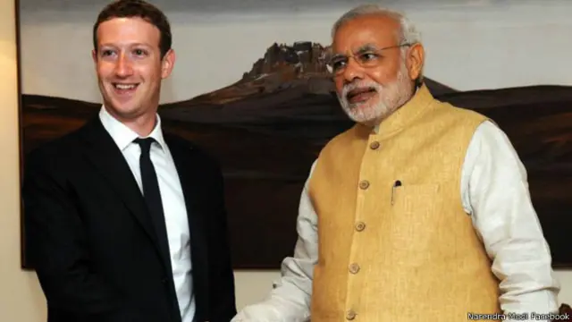 मोदी मार्क ज़करबर्ग 