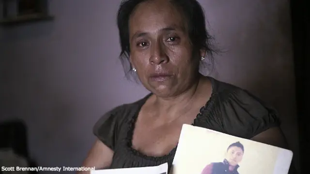 Joacina Oliveria Parral Rosa, madre de Jorge Luis Gonzáez Parral y Dorian González Parral