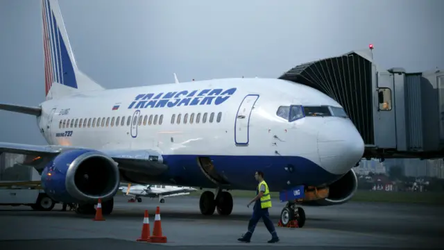 俄罗斯全禄航空的飞机在基辅国际机场