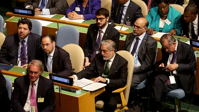 هیات افغانستان در نشست سران سازمان ملل برای تصویب 'دستور کار توسعه این سازمان پس از ۲۰۱۵'