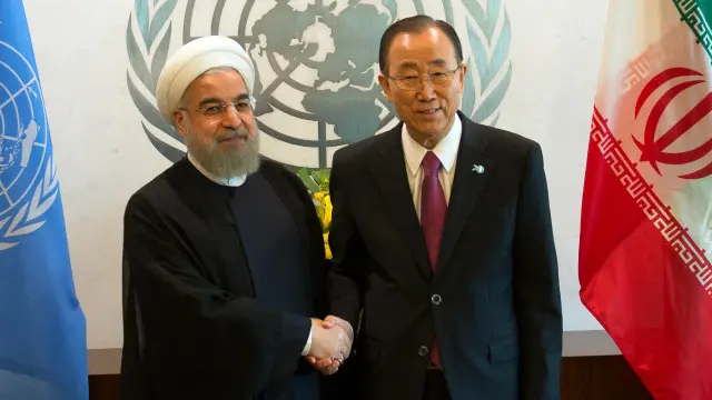 د ایران ولسمشر نیویارک کې د ملګرو ملتونو عمومي غونډې ته وینا کړې ده