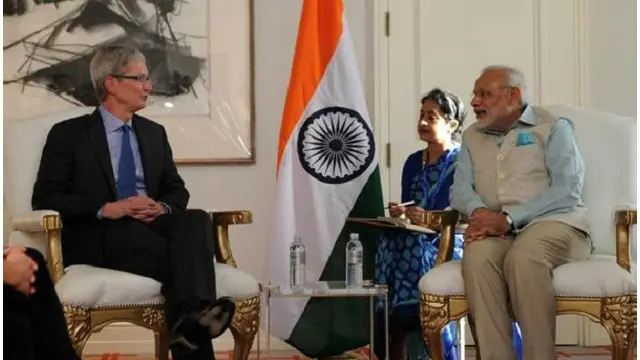 库克同莫迪会谈中介绍了苹果公司在印度的发展规划