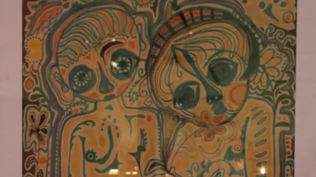 Картина Вадима Сидура "Адам и Ева" в детстве