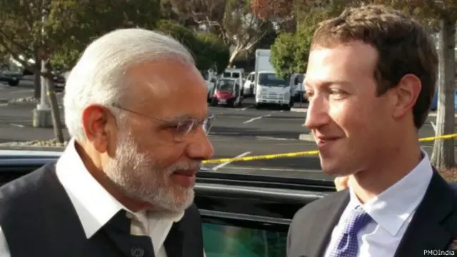 नरेंद्र मोदी और मार्क ज़करबर्ग