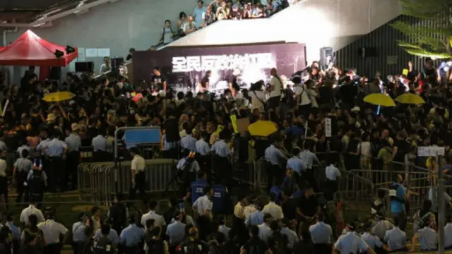 香港“占中”一周年纪念集会