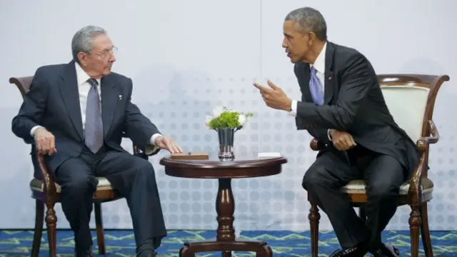 Кастро и Обама