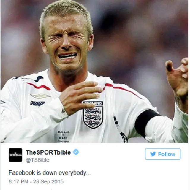 Algunos hacían alusión a cómo se pone todo el mundo porque Facebook se caiga, aunque sea una hora.