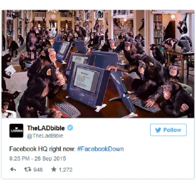 Este usuario se imaginaba de esta manera al servicio técnico de Facebook mientras trataba de arreglar el asunto.