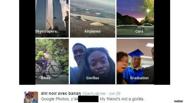 جـون میں گوگل فوٹوز نے غلطی سے سیاہ فام لوگوں کو گوریلے کا نام دے ڈالا